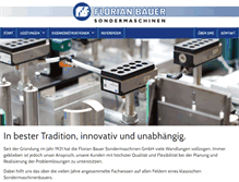 Tablet Screenshot of florianbauergmbh.de